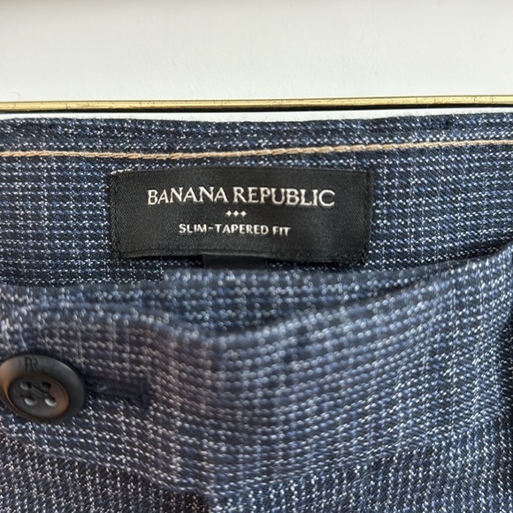 Blue slim tapered pants - Picture 3 of 3